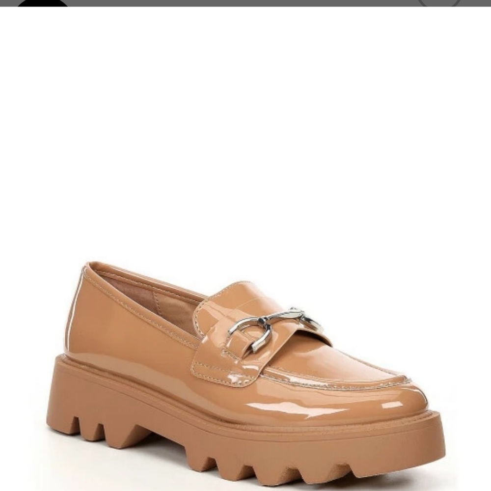 Chelsea and Violet Vera Patent Slip-on Lug Sole Loafer